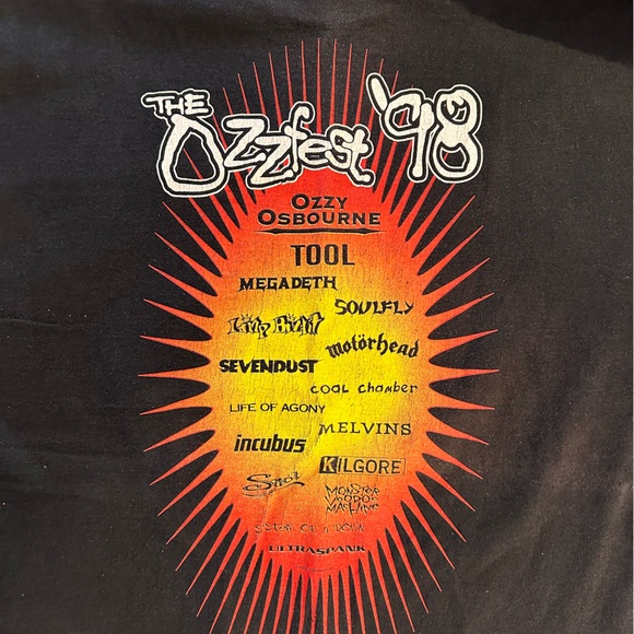 Vintage 1998 Ozzfest tour tee. Men’s size XL Ozzy Osbourne. - Picture 2 of 2
